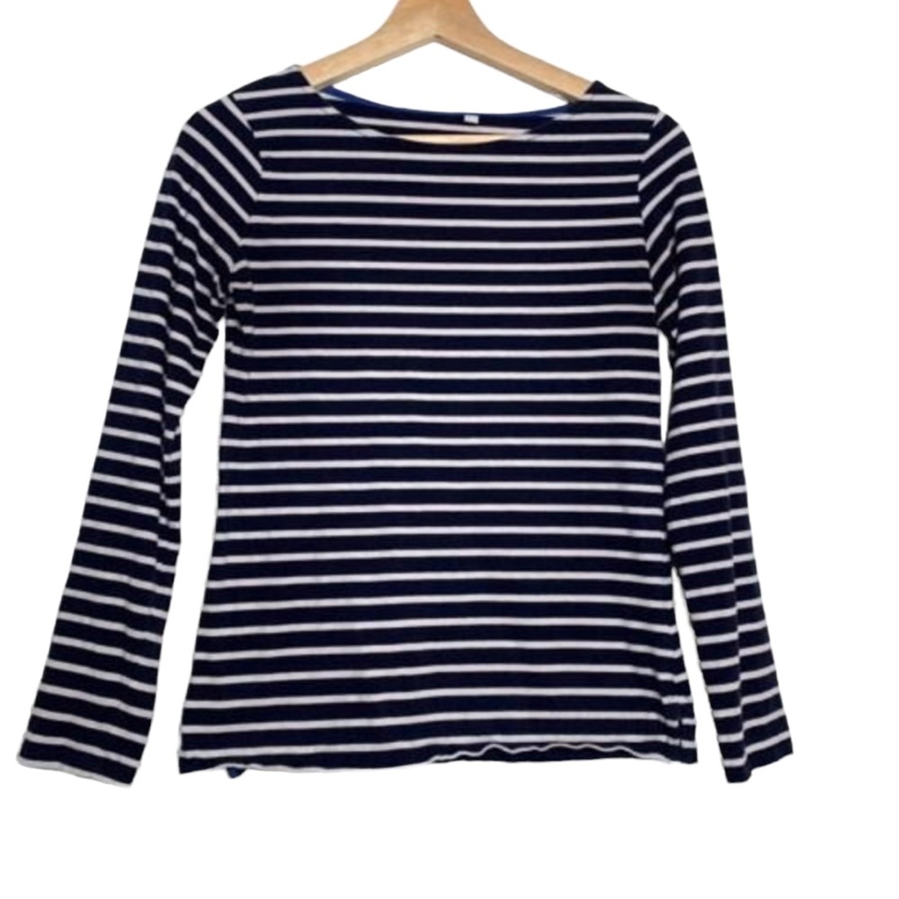 Boden Women's Size 2 Shirt Top Long Sleeve Blue White Striped